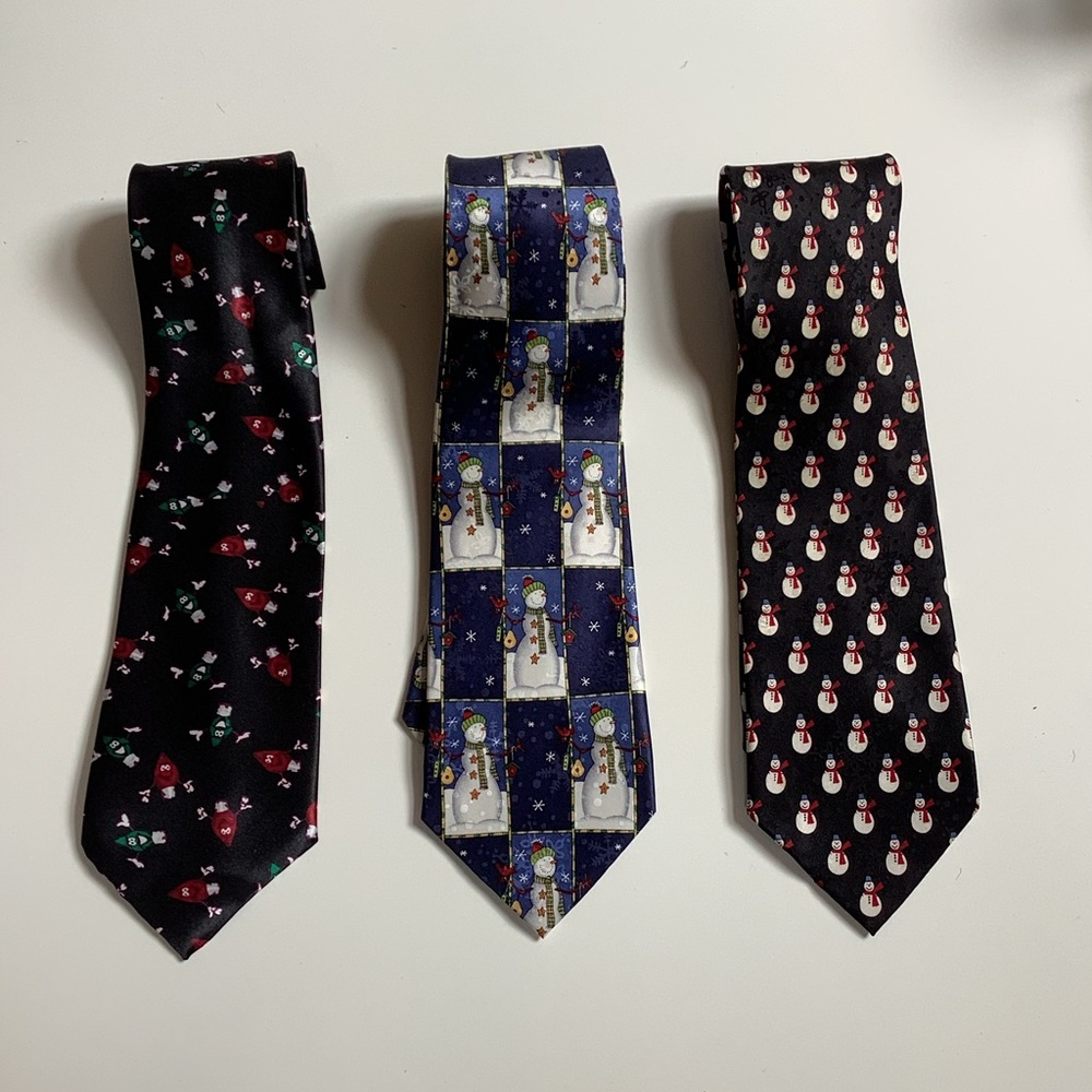 3 Christmas Ties